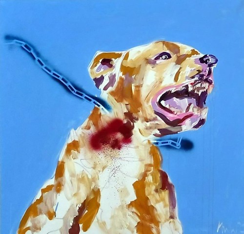 Mischtechnik auf Leinwand, 100 x 100 cm, 2024